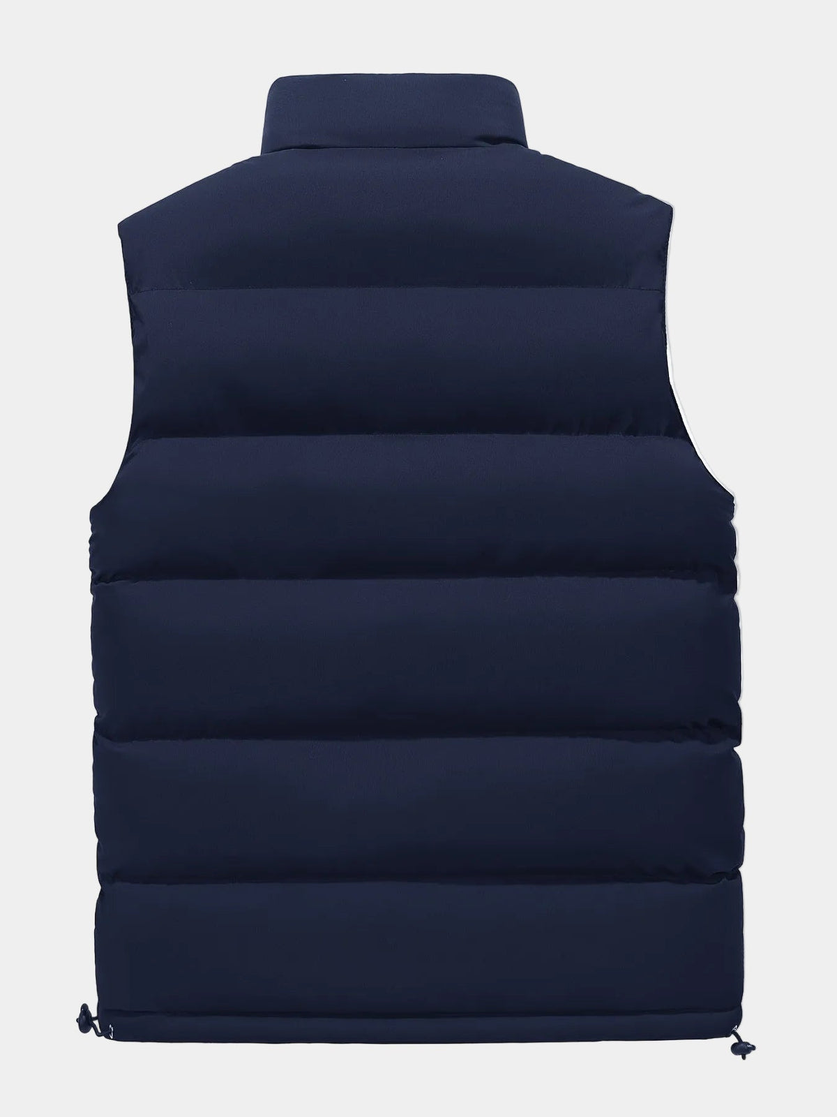 Herren Steppweste Puffer mit Stehkragen, Reißverschluss und Seitentaschen