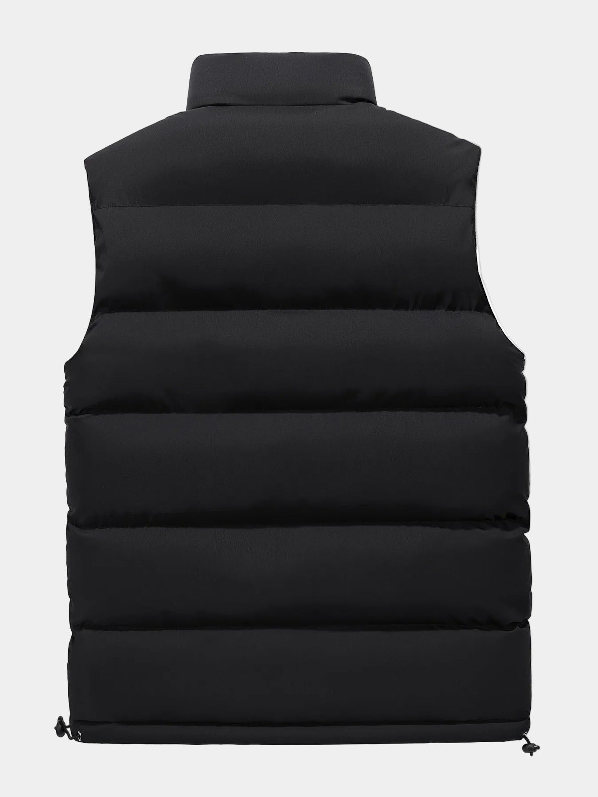 Herren Steppweste Puffer mit Stehkragen, Reißverschluss und Seitentaschen