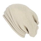 Herren Oversized Wollmütze – Lässige Beanie in Waffelstrick, Winter