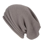 Herren Oversized Wollmütze – Lässige Beanie in Waffelstrick, Winter