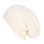 Herren Oversized Wollmütze – Lässige Beanie in Waffelstrick, Winter