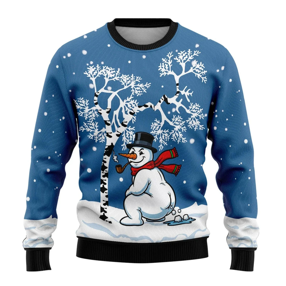 Herren Ugly Christmas Sweater – Lustiger Weihnachtspullover mit Motiv, Rundhals