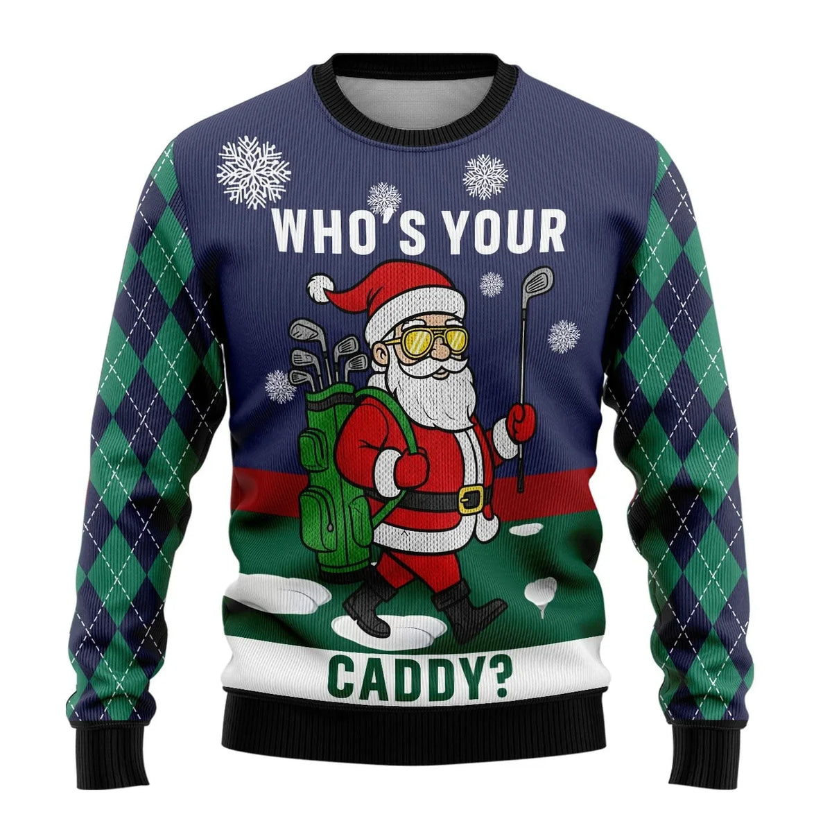 Herren Ugly Christmas Sweater – Lustiger Weihnachtspullover mit Motiv, Rundhals