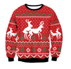 Unisex Ugly Christmas Sweater – Lustiger Weihnachtspullover mit Motiv, Rundhals