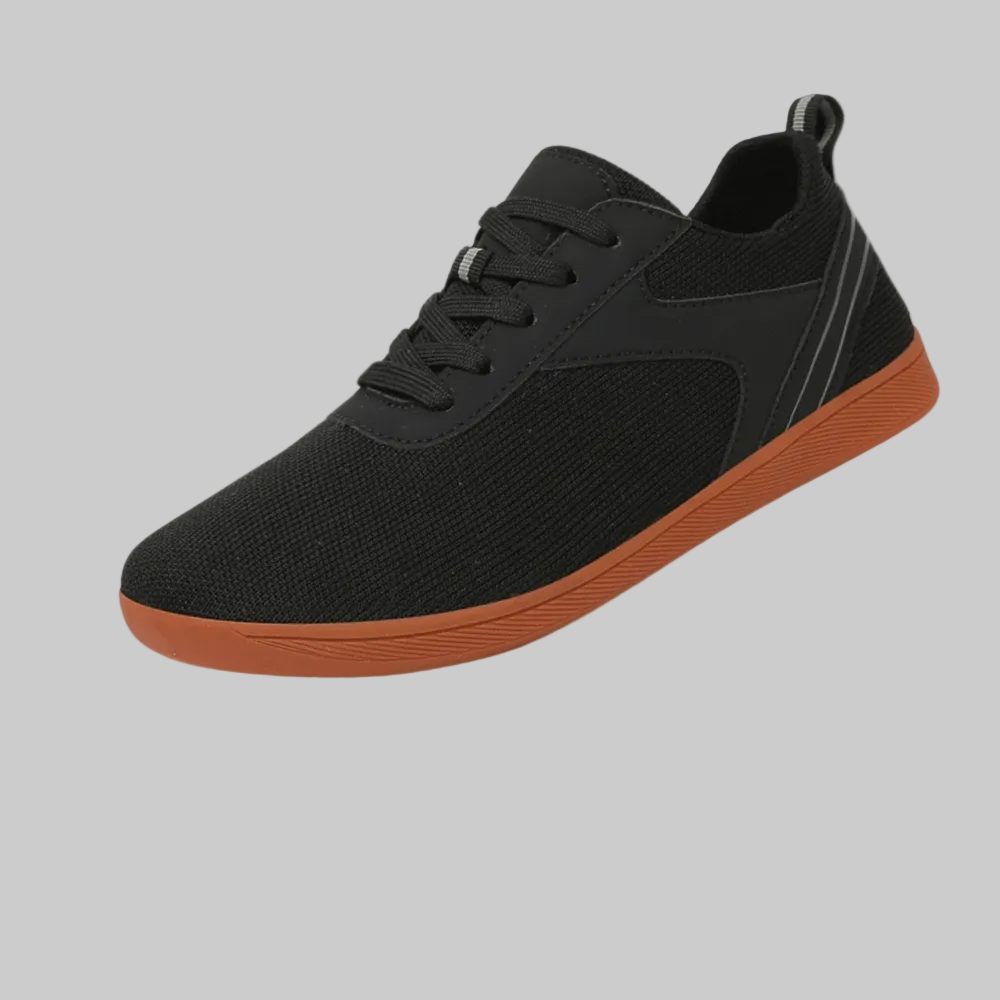 Herren flache Sneaker mit gepolsterter Sohle, Low-Top-Design und atmungsaktiven Materialien