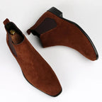 Herren Chelsea-Boots mit elastischen Einsätzen und Zuglasche