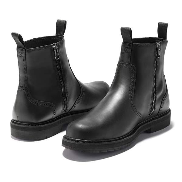 Herren modische Chelsea-Boots mit Profilsohle und elastischen Seiteneinsätzen