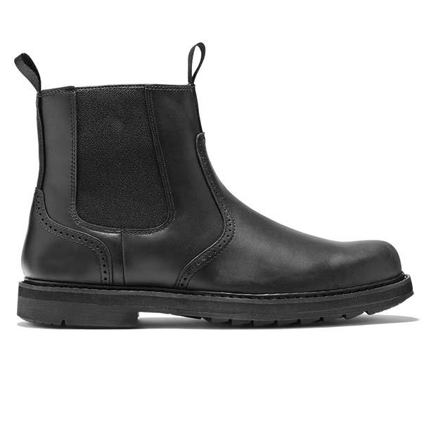 Herren modische Chelsea-Boots mit Profilsohle und elastischen Seiteneinsätzen