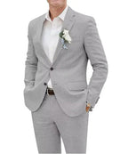 Herrenanzug aus Leinen im Slim Fit mit lässigem Stil