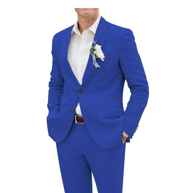 Herrenanzug aus Leinen im Slim Fit mit lässigem Stil