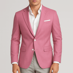 Herrenblazer mit tailliertem Schnitt und fallendem Revers