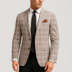Herrenblazer mit tailliertem Schnitt und fallendem Revers