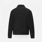 Herren Suede Jacke Oversize in Wildlederoptik – Übergangsjacke mit Pattentaschen