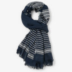 Herren Gestreifter Schal mit Fransen – Eleganter Winterschal, Herbst Winter