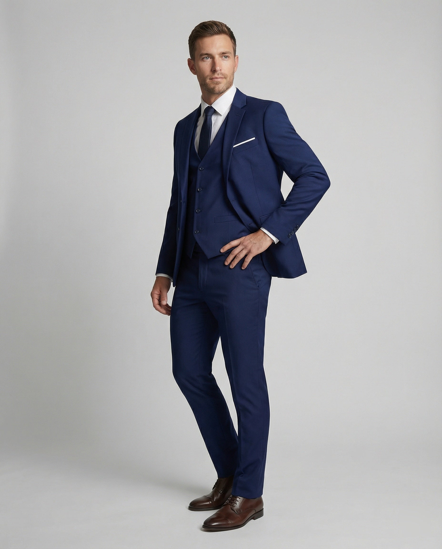 Moderner Slim-Fit-Herrenanzug