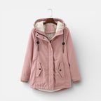 Damen Parka mit Kapuze und warmem Innenfutter
