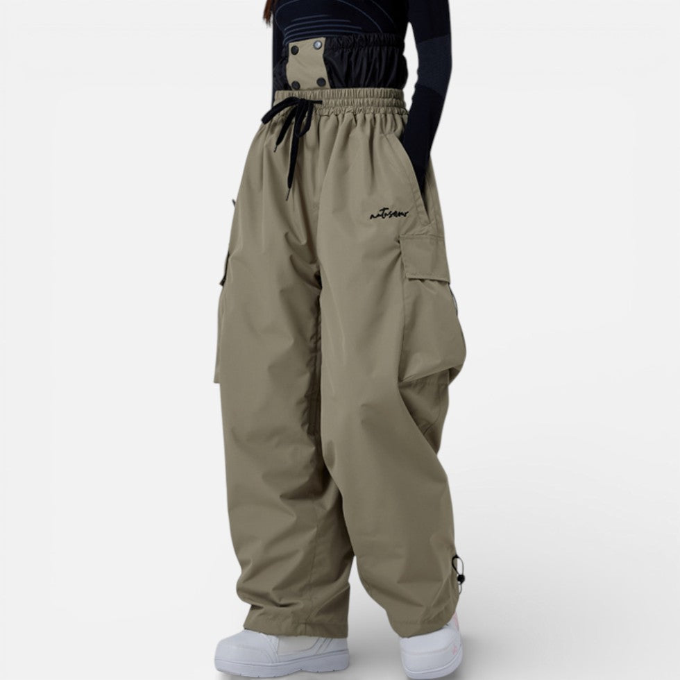 Damen Skihose mit weitem Schnitt und Taschen