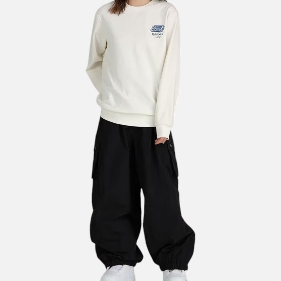 Women's Loose Cargo Sports Pants with Side Pockets