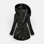 Damen Steppjacke mit Kapuze und warmem Innenfutter