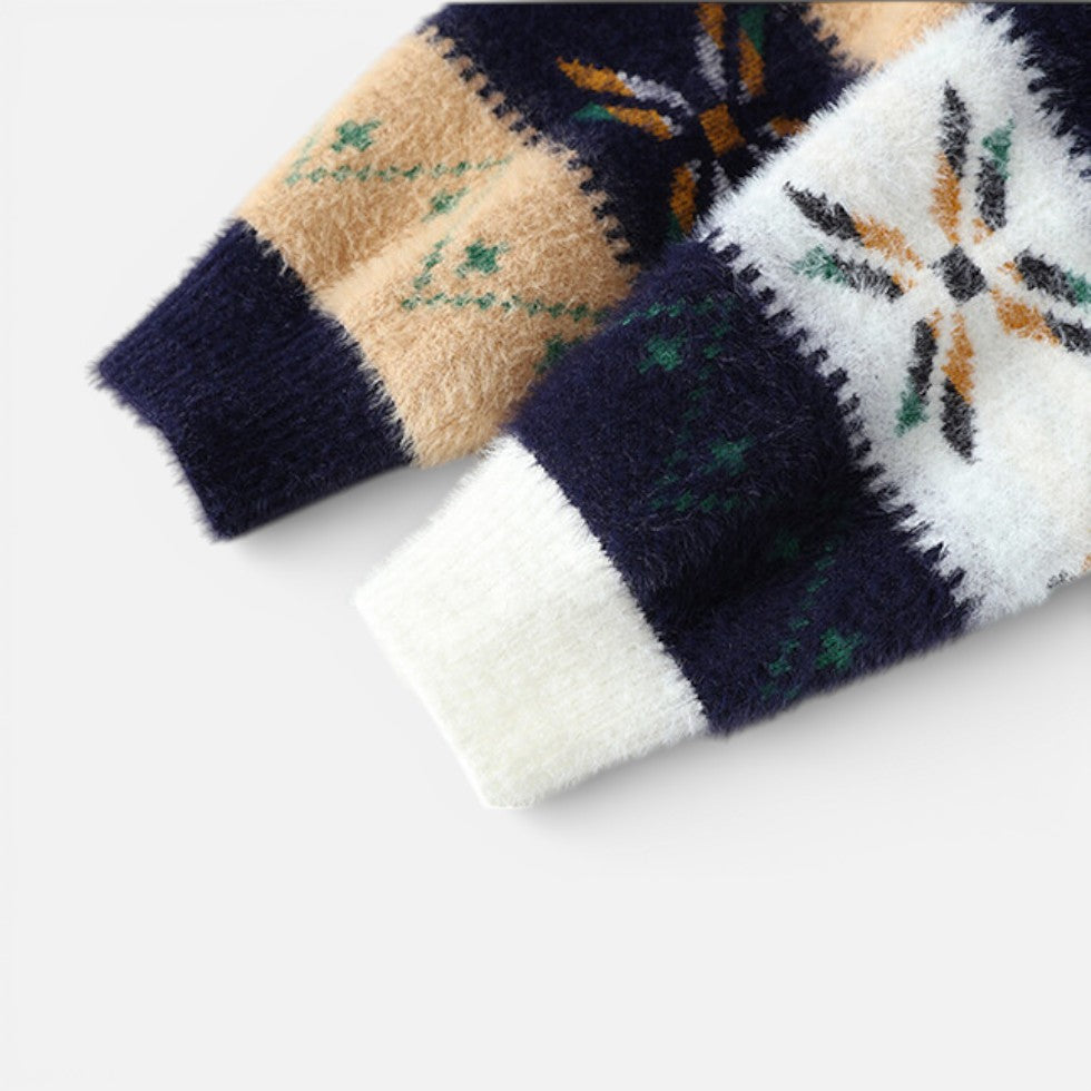 Herren Nordic Strickpullover mit Muster