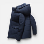 Herren Winterjacke mit Kapuze und warmem Innenfutter