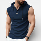 Herren ärmelloses Kapuzenshirt für sportliche Freizeitlooks