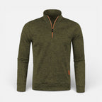 Herren Pullover mit Stehkragen und Reissverschluss