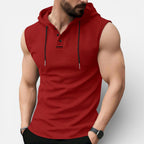 Herren ärmelloses Kapuzenshirt für sportliche Freizeitlooks