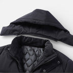 Herren Winterjacke mit Kapuze und warmem Innenfutter