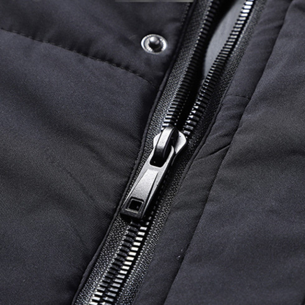 Herren Winterjacke mit Kapuze und warmem Innenfutter