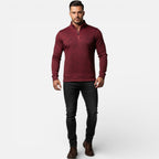 Herren Pullover mit Stehkragen und Reissverschluss