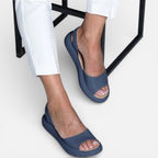 Women's slingback sandals with platform and open toe design