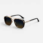 Sonnenbrille Eckig Metall Gestell Verlaufsgläser