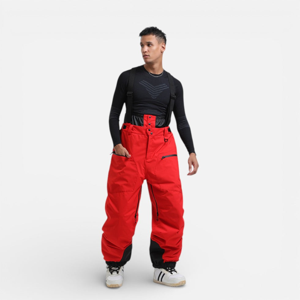 Herren Skihose mit Hosenträgern für Outdoor und Snowboarding