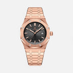 Herren Quarz Uhr aus Edelstahl mit Datumanzeige