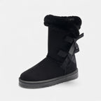 Damen Winterstiefel mit Fellkragen