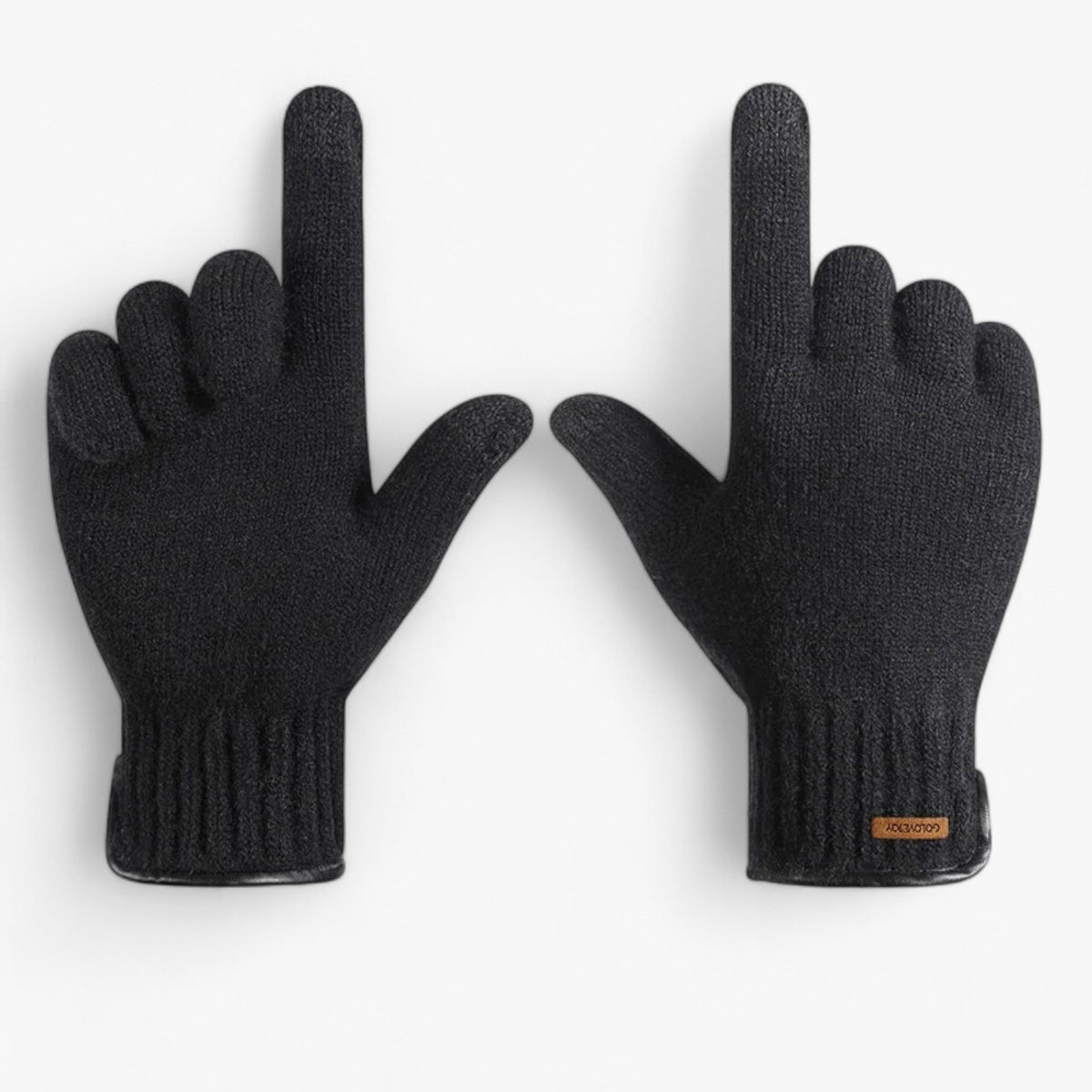Herren Strickhandschuhe mit Touchscreen-Fingerspitzen – Warme Winterhandschuhe, Herbst Winter