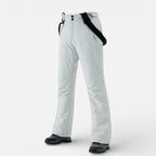 Women's ski pants with suspenders for winter sports and outdoor activities