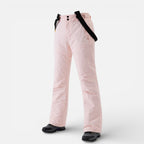 Women's ski pants with suspenders for winter sports and outdoor activities