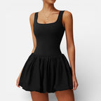 Women's sports dress with skirt and built-in shorts