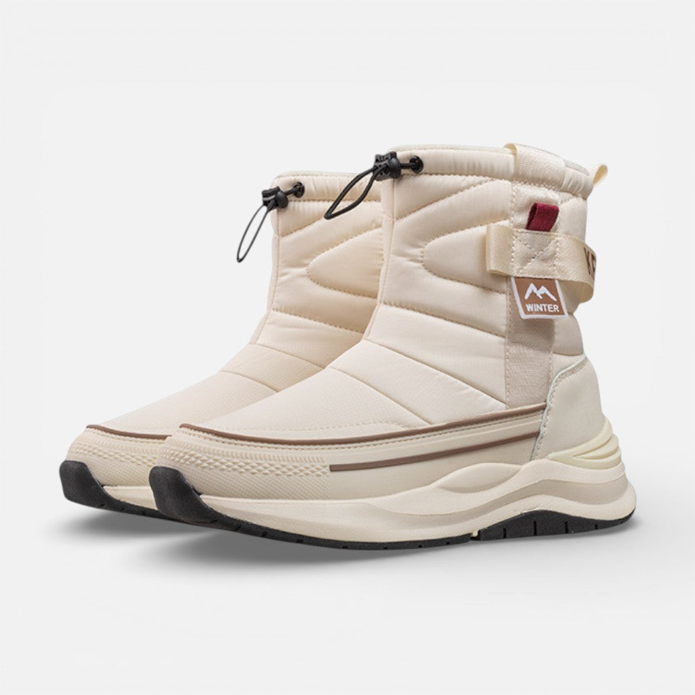 Gefütterte Winterstiefel Herren mit Profilsohle