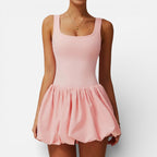 Women's sports dress with skirt and built-in shorts