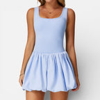 Women's sports dress with skirt and built-in shorts