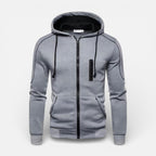 Herren Kapuzenjacke mit Reissverschluss und Taschen