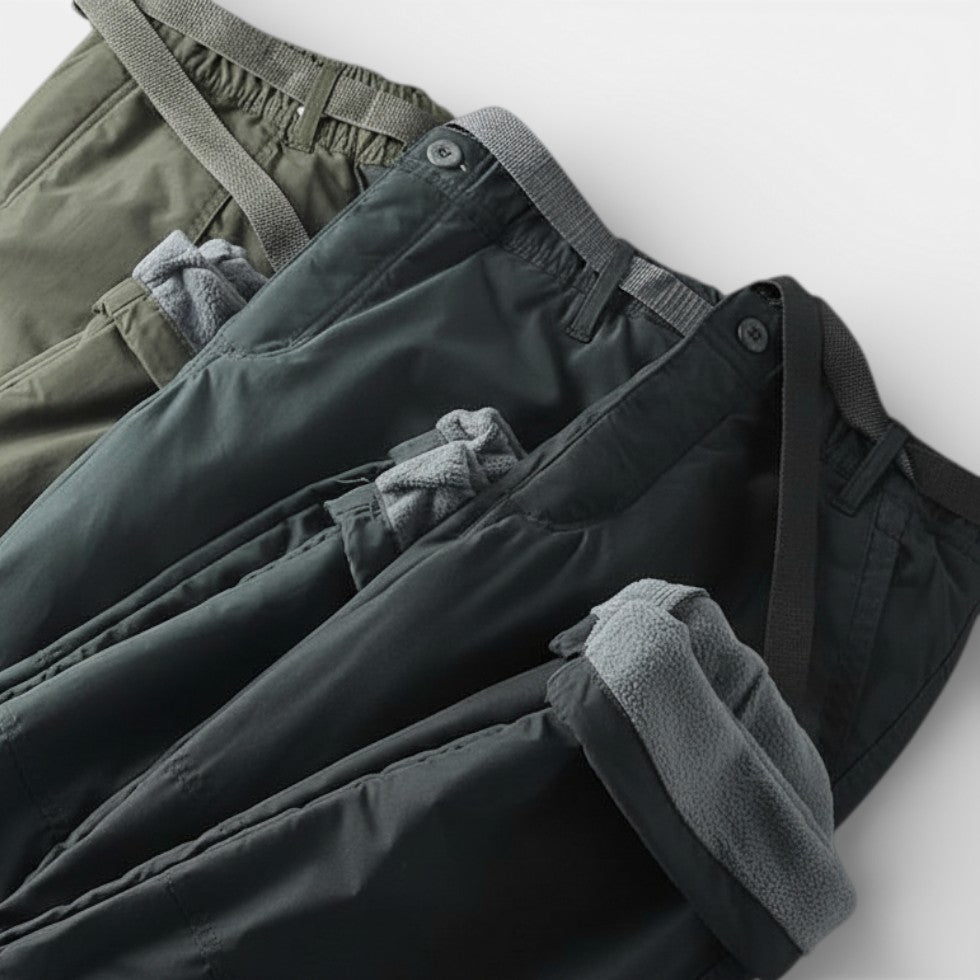 Herren Sporthose mit Fleecefutter und Seitentaschen