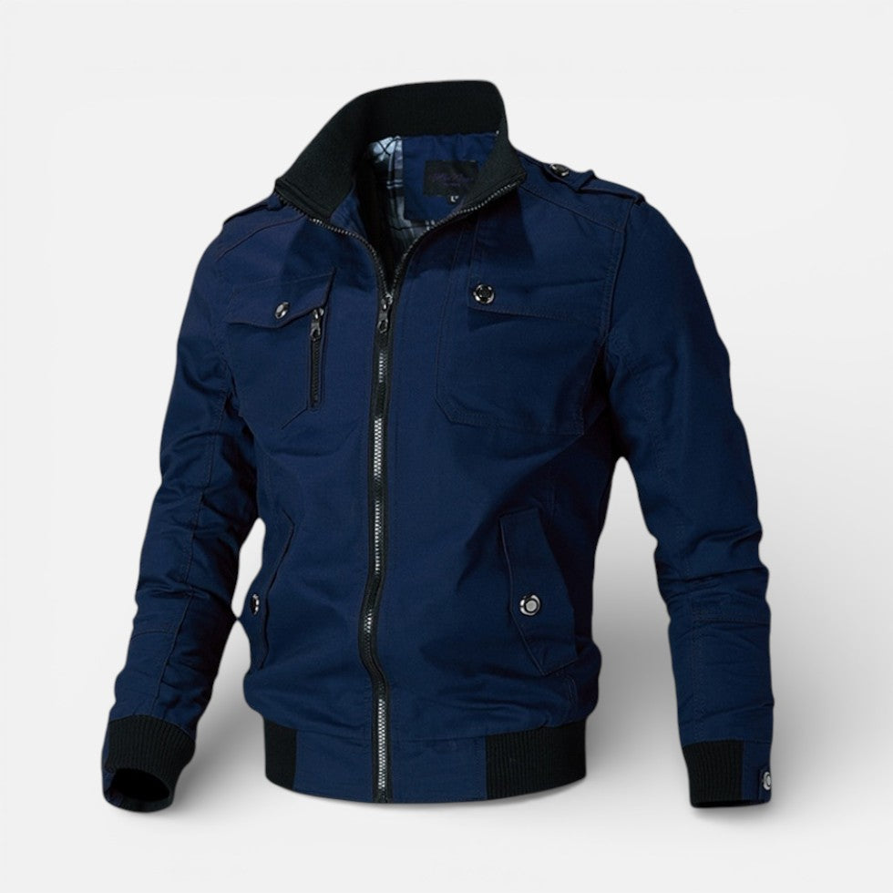 Herren Übergangsjacke mit Stehkragen und Reissverschluss