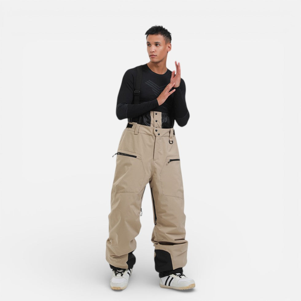 Herren Skihose mit Hosenträgern für Outdoor und Snowboarding