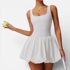 Women's sports dress with skirt and built-in shorts