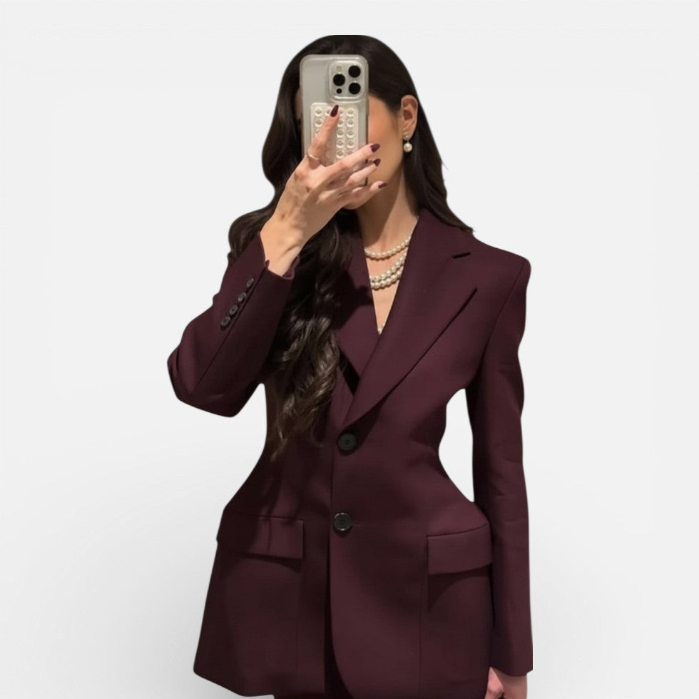 Taillierter Damen Blazer mit Revers