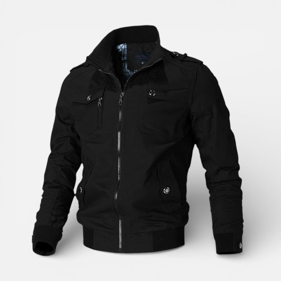 Herren Übergangsjacke mit Stehkragen und Reissverschluss